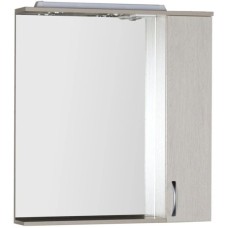 Зеркальный шкаф 80х87 см с подсветкой белый дуб Aquanet Донна 00169039