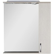 Зеркальный шкаф 80х87 см с подсветкой белый дуб Aquanet Донна 00169039