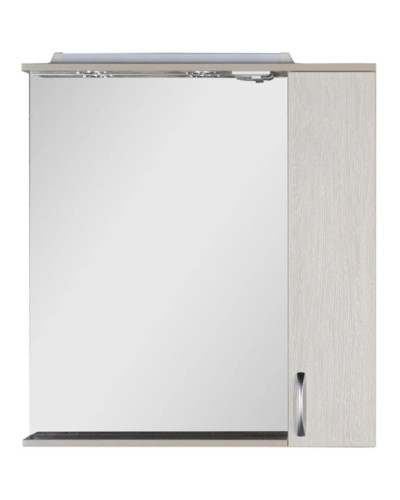 Зеркальный шкаф 80х87 см с подсветкой белый дуб Aquanet Донна 00169039