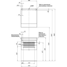 Зеркальный шкаф 58х67 см белый Aquanet Верона 00175344