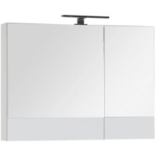 Зеркальный шкаф 90х67 см белый Aquanet Верона 00172339