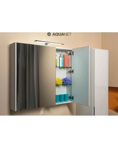 Зеркальный шкаф 99,5х85,1 см белый Aquanet Тулон 00183393