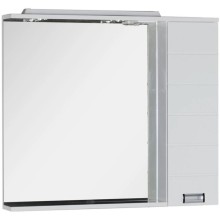 Зеркальный шкаф 98,6х87 см с подсветкой белый Aquanet Сити 00170566