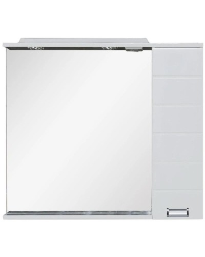 Зеркальный шкаф 98,6х87 см с подсветкой белый Aquanet Сити 00170566