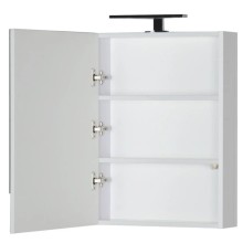 Зеркальный шкаф 50х67 см белый Aquanet Нота 00175670