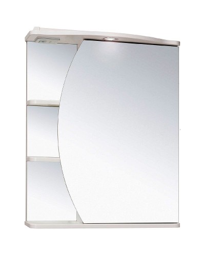 Зеркальный шкаф Runo Линда 60 R 00000001082 с подсветкой Белый