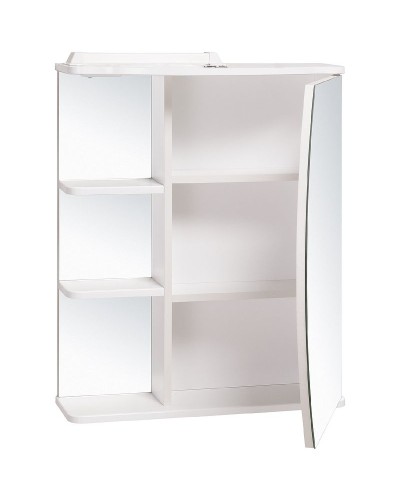 Зеркальный шкаф Runo Линда 60 R 00000001082 с подсветкой Белый