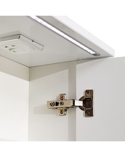 Зеркальный шкаф Runo Лира 105 00-00000254 с подсветкой Белый