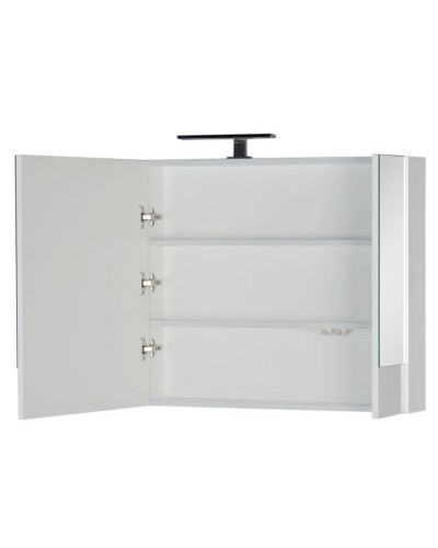 Зеркальный шкаф 100х67 см белый Aquanet Нота 00165372