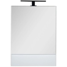 Зеркальный шкаф 58х67 см белый Aquanet Нота 00165370