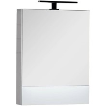 Зеркальный шкаф 58х67 см белый Aquanet Нота 00165370
