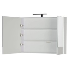 Зеркальный шкаф 90х67 см белый Aquanet Нота 00165371