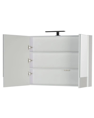 Зеркальный шкаф 90х67 см белый Aquanet Нота 00165371