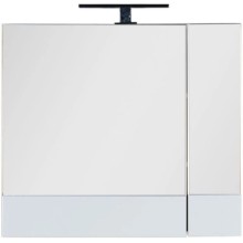 Зеркальный шкаф 75х67 см белый Aquanet Нота 00165130