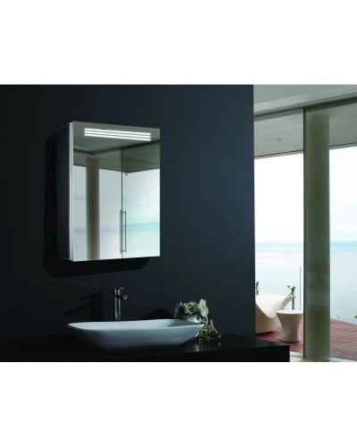 Зеркальный шкаф с подсветкой 50х70 см Esbano ES-2402