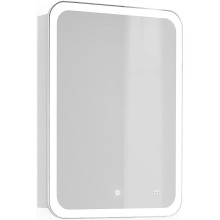 Зеркальный шкаф Jorno Bosko 50 Bos.03.50/W с подсветкой с часами