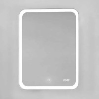 Зеркальный шкаф Jorno Bosko 60 Bos.03.60/W с подсветкой с часами