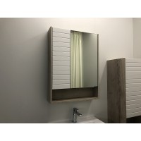 Зеркальный шкаф Comforty Клеон 60 00-00002045 Белый Дуб дымчатый