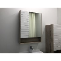 Зеркальный шкаф Comforty Клеон 60 00-00002045 Белый Дуб дымчатый