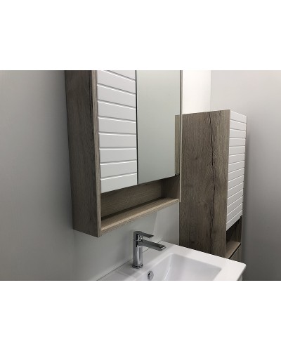 Зеркальный шкаф Comforty Клеон 60 00-00002045 Белый Дуб дымчатый