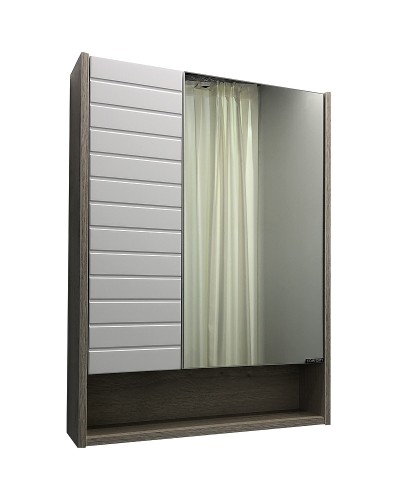 Зеркальный шкаф Comforty Клеон 60 00-00002045 Белый Дуб дымчатый