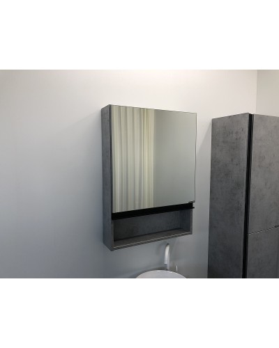 Зеркальный шкаф Comforty Эдинбург 60 00-00002043 Бетон светлый