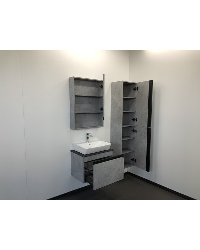 Зеркальный шкаф Comforty Эдинбург 60 00-00002043 Бетон светлый