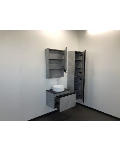 Зеркальный шкаф Comforty Эдинбург 60 00-00002043 Бетон светлый