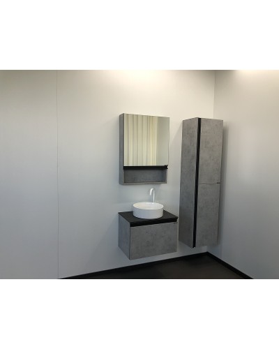 Зеркальный шкаф Comforty Эдинбург 60 00-00002043 Бетон светлый