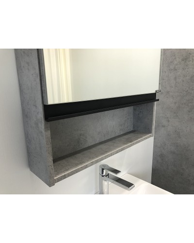 Зеркальный шкаф Comforty Эдинбург 60 00-00002043 Бетон светлый