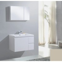 Зеркальный шкаф 80х50 см темно-серый глянец BelBagno BB800PAC/TL