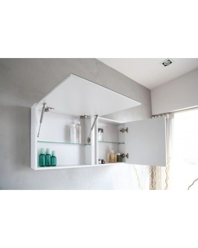 Зеркальный шкаф 100х50 см белый глянец BelBagno BB1000PAC/BL