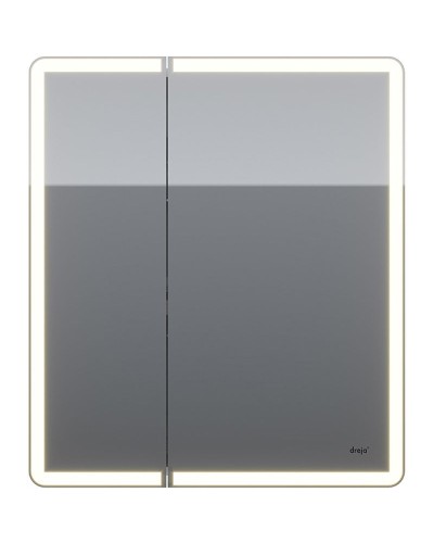 Зеркальный шкаф Dreja Point 70 99.9033 с подсветкой Белый с инфракрасным выключателем