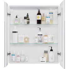 Зеркальный шкаф Dreja Point 70 99.9033 с подсветкой Белый с инфракрасным выключателем