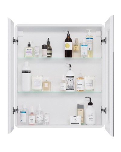 Зеркальный шкаф Dreja Point 70 99.9033 с подсветкой Белый с инфракрасным выключателем