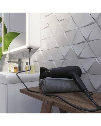 Зеркальный шкаф Dreja Point 70 99.9033 с подсветкой Белый с инфракрасным выключателем