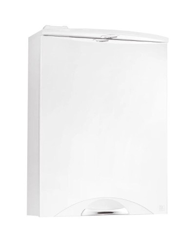 Зеркальный шкаф Style Line Жасмин 2 50 С Люкс ЛС-000010038 с подсветкой Белый глянец