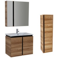 Зеркальный шкаф Creavit Verti 80 VE1080.00.VV с подсветкой Орех