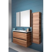 Зеркальный шкаф Creavit Verti 100 VE1100.00.VV с подсветкой Орех