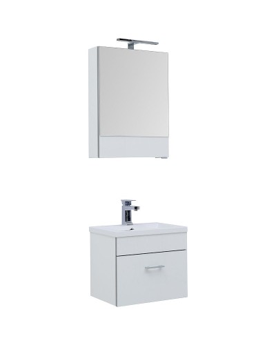 Зеркальный шкаф Aquanet Верона 50 L 207763 подвесной Белый