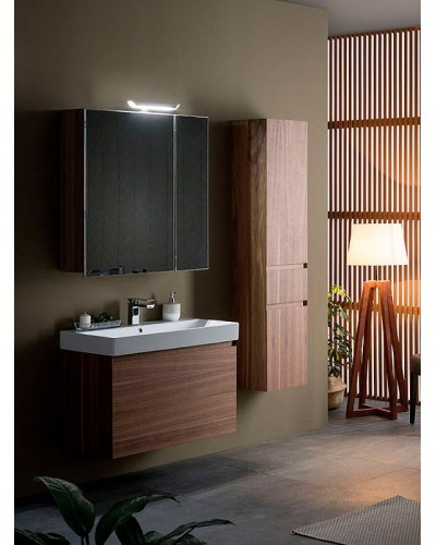 Зеркальный шкаф Aquanet Нью-Йорк 100 L 203955 Орех