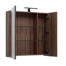 Зеркальный шкаф Aquanet Нью-Йорк 85 L 203954 Орех