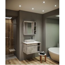 Зеркало со шкафом Grossman Фалькон 80 208003 Бетон