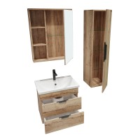 Зеркальный шкаф Grossman Форта 60 206003 Дуб галифакс