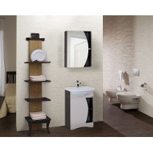 Зеркальный шкаф Onika Дуэт 52.00 205207 Венге луизиана Бодега светлый