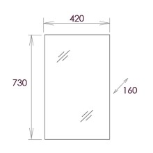 Зеркальный шкаф Onika Венеция 42.00 204201 Белое