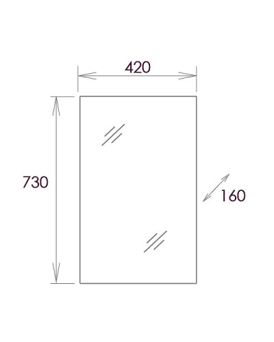 Зеркальный шкаф Onika Венеция 42.00 204201 Белое