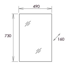 Зеркальный шкаф Onika Венеция 50.00 205014 Белое