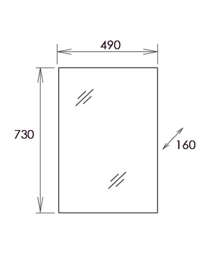 Зеркальный шкаф Onika Венеция 50.00 205014 Белое