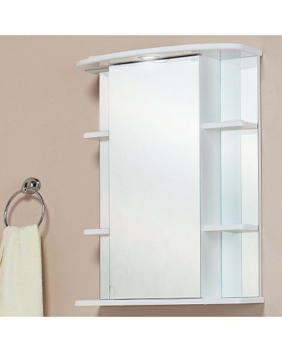 Зеркальный шкаф Onika Глория 55.01 L 205504 с подсветкой Белый